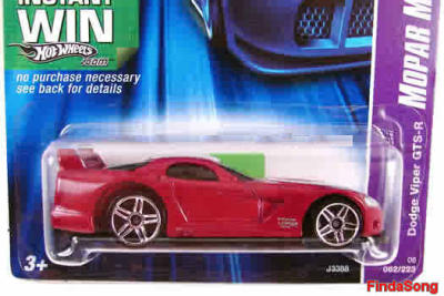 Hot Wheels - 2006 - Mopar Madness - #062 - Dodge Viper GTS-R - Die-Cast